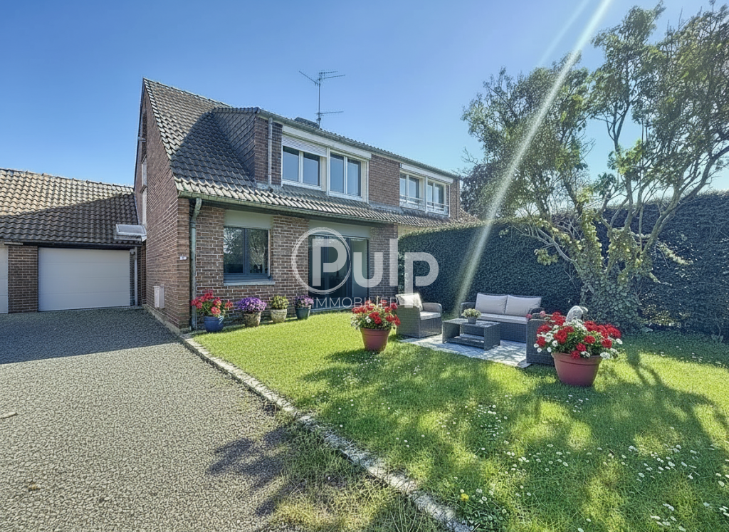 Maison  3 chambres, jardin et garage - Flines-lez-Raches