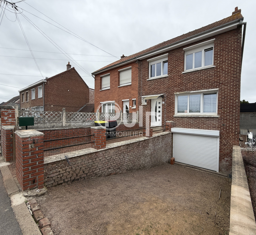 À vendre – Maison semi-individuelle à Bully-les-Mines - 4 ch - Jardin + sous-sol